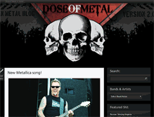 Tablet Screenshot of doseofmetal.com